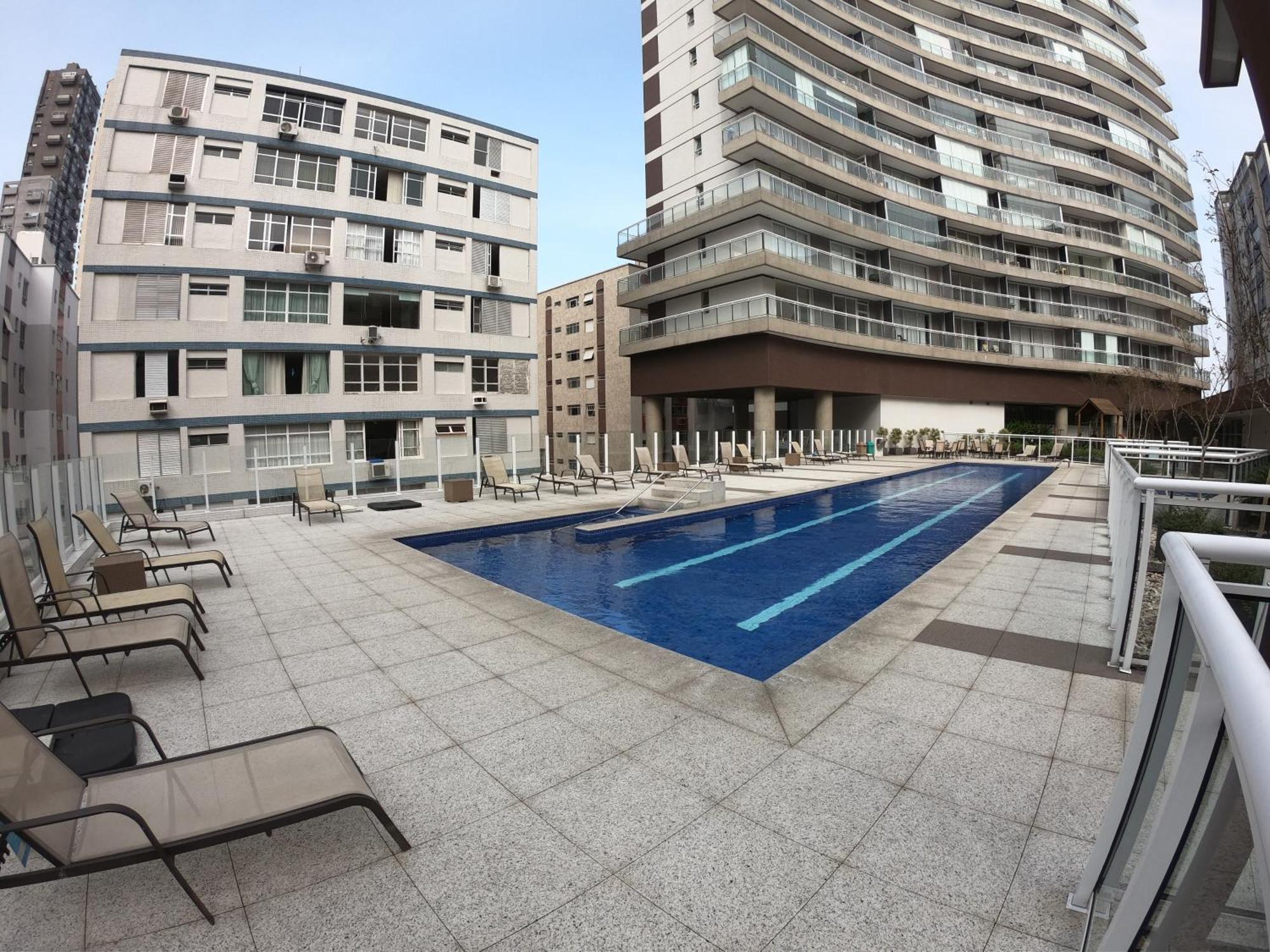 Appartement Book Santos - Unlimited 1112 - Um Pé na areia Extérieur photo